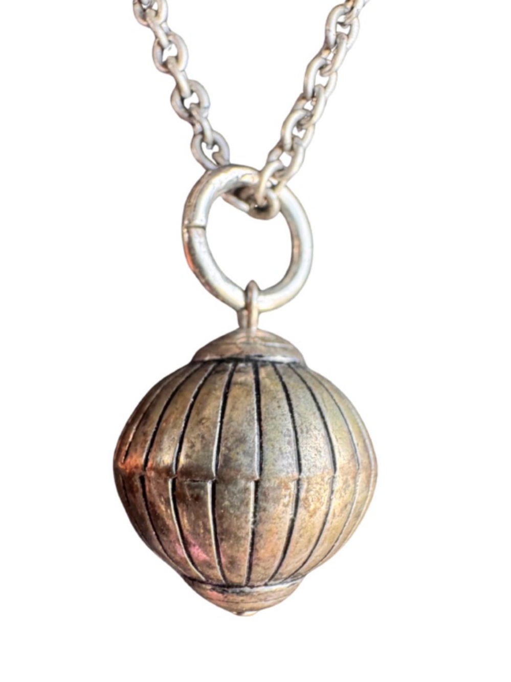 Sterling Ball “Lantern” Pendant